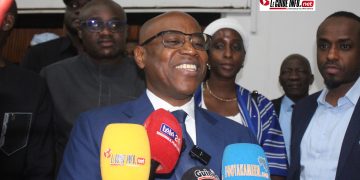 La joie du Ministre Facinet Sylla