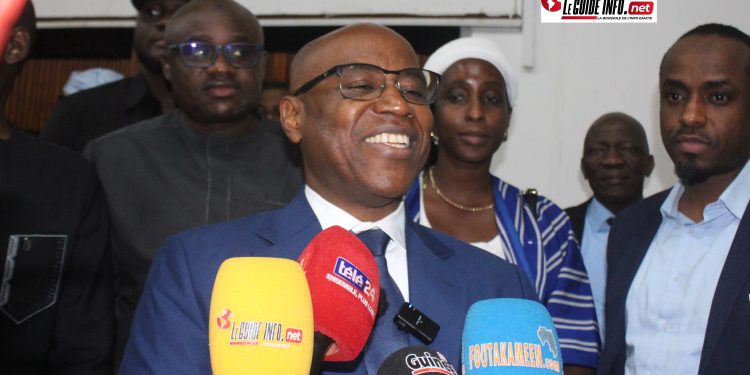 La joie du Ministre Facinet Sylla