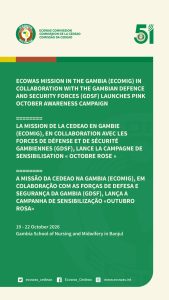 Banjul se met en rose : la CEDEAO et les forces gambiennes déclarent la guerre au cancer du sein 5 Communiqué de la CEDEAO