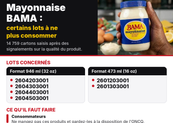Alerte-Santé mayonnaise bama